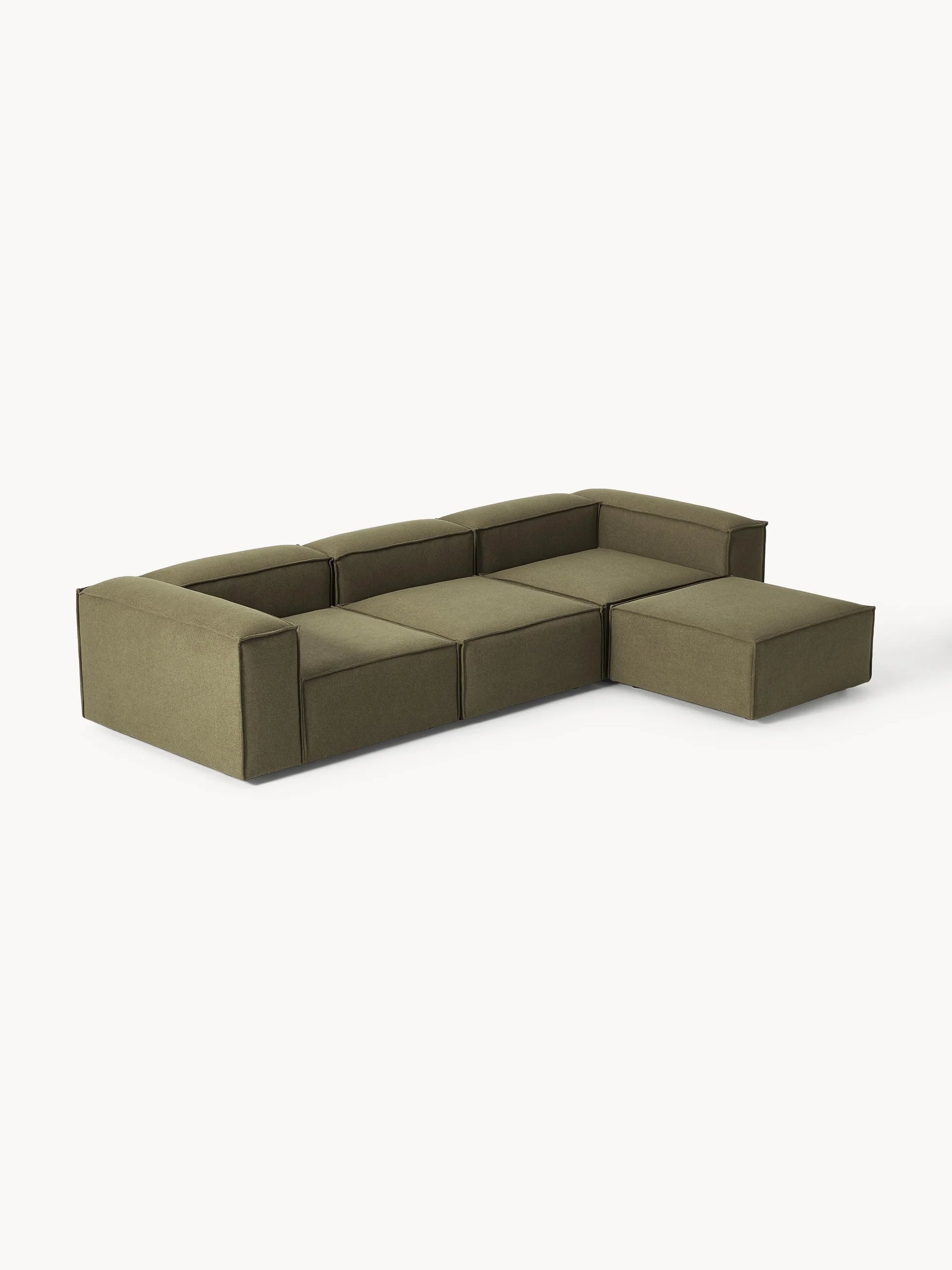 Canapé 4 places avec pouf VIYA